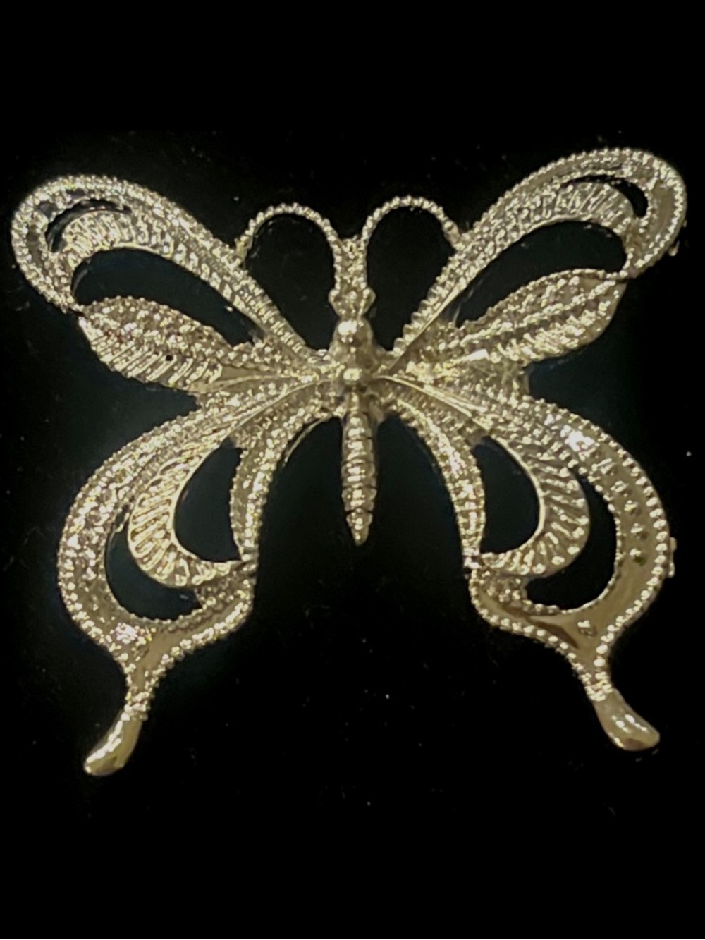 Silver tone  Butterfly Brooch Pin - Elegant Women's Jewelry
